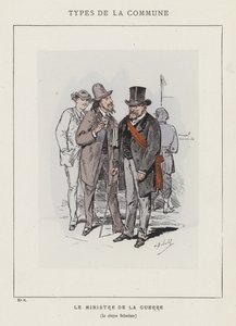Krigsministern, medborgaren Delescluze av Charles Albert d Arnoux Bertall