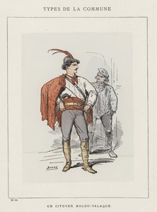 En moldavisk-valakisk medborgare av Charles Albert d Arnoux Bertall