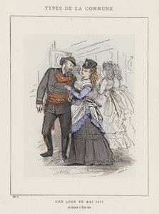 En loge i maj 1871, Au Canard a Trois Becs av Charles Albert d Arnoux Bertall