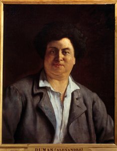 Porträtt av författaren Alexandre Dumas pere