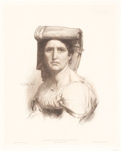 Porträtt av en italiensk kvinna Louisa (titel på objekt) Porträtt av italienska kvinnor (serietitel)