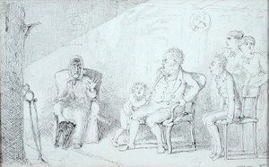 Ghost Story (penna och bläck på papper)