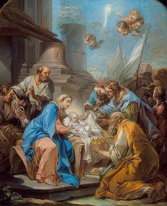 Tillbedjan av Magi. Omkring 1760