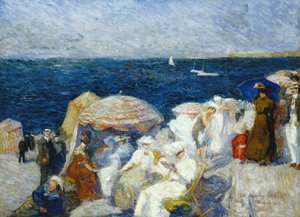 På stranden, Dieppe; På stranden, Dieppe, 1907 av Charles Andre Fridit