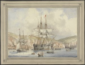 Utsikt på Malta, ca. 1849 av Charles Andrew Dyce