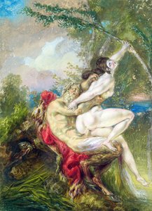 Jupiter och Antiope, från Universal History av Charles Antoine (attr. to) Coypel