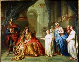 Atalja och Joas, 1741. av Charles Antoine Coypel
