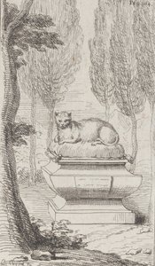 Katt på en grav, 1714-52., 1714-52. av Charles Antoine Coypel