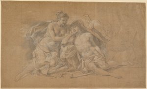 Diana och Endymion av Charles Antoine Coypel