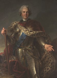 Herman Moritz greve av Sachsen (1696-1750), kallad marskalk av Frankrike av Charles Antoine Coypel