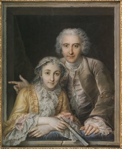 Porträtt av Philippe Coypel och hans fru av Charles Antoine Coypel