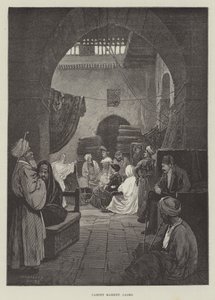 Mattmarknad, Kairo av Charles Auguste Loye