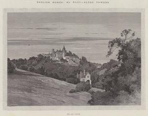 English Homes, Alton Towers, det gamla slottet av Charles Auguste Loye