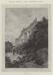Hughenden herrgård, hörnutsikt av Charles Auguste Loye