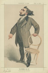 Leon Gambetta av Charles Auguste Loye