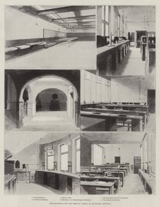 Nya byggnader för den medicinska fakulteten vid Middlesex Hospital av Charles Auguste Loye