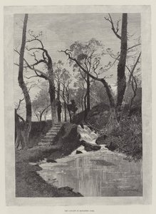 Kaskaden i Hawarden Park av Charles Auguste Loye