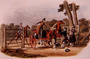 "An Insubordinate Gate Keeper", graverad av R.G. Reeve (fl.1811-37) pub. av Thomas McLean