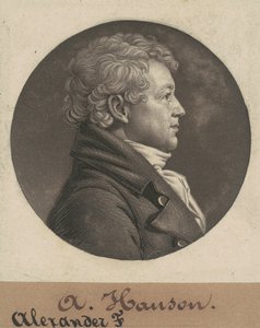 Alexander Contee Hanson av Charles B. J. Févret de Saint Mémin