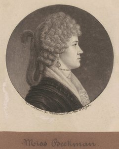 Ann Beekman av Charles B. J. Févret de Saint Mémin