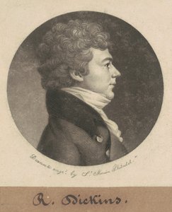 Asbury Dickins av Charles B. J. Févret de Saint Mémin