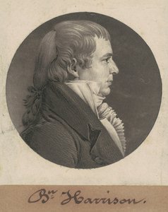 Benjamin Harrison av Charles B. J. Févret de Saint Mémin