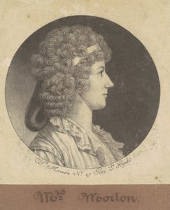 Cornelia Schuyler Morton av Charles B. J. Févret de Saint Mémin