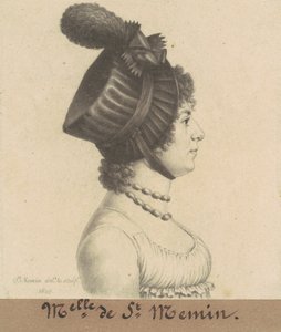 Étiennette-Charlotte-Adelaide Févret av Saint-Mémin av Charles B. J. Févret de Saint Mémin