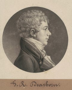 George Raleigh Dearborn av Charles B. J. Févret de Saint Mémin