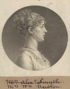 Jane Barr Stuart Newton av Charles B. J. Févret de Saint Mémin