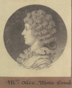 Janette Marshall Macomb av Charles B. J. Févret de Saint Mémin