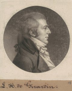 Louis Hue Girardin av Charles B. J. Févret de Saint Mémin