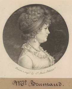 Fru Brumaud av Charles B. J. Févret de Saint Mémin
