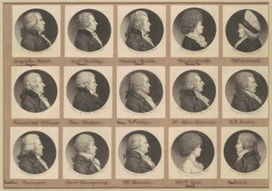 Saint-Mémin samling av porträtt, grupp 10 av Charles B. J. Févret de Saint Mémin