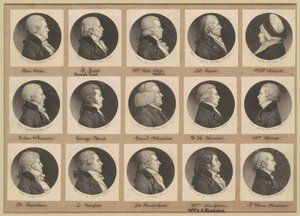 Saint-Mémin samling av porträtt, grupp 11 av Charles B. J. Févret de Saint Mémin