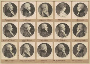 Saint-Mémin samling av porträtt, grupp 16 av Charles B. J. Févret de Saint Mémin