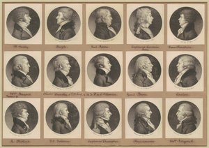 Saint-Mémin samling av porträtt, grupp 18 av Charles B. J. Févret de Saint Mémin