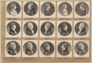 Saint-Mémin samling av porträtt, grupp 19 av Charles B. J. Févret de Saint Mémin