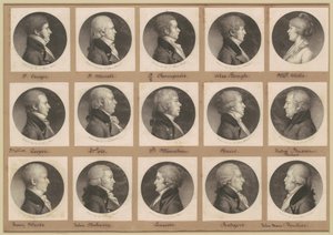 Saint-Mémin samling av porträtt, grupp 21 av Charles B. J. Févret de Saint Mémin