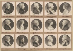 Saint-Mémin samling av porträtt, grupp 24 av Charles B. J. Févret de Saint Mémin