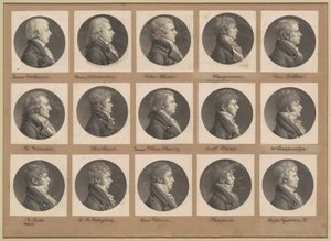 Saint-Mémin samling av porträtt, grupp 26 av Charles B. J. Févret de Saint Mémin