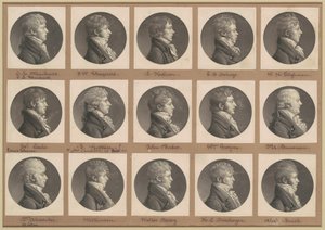 Saint-Mémin samling av porträtt, grupp 29 av Charles B. J. Févret de Saint Mémin