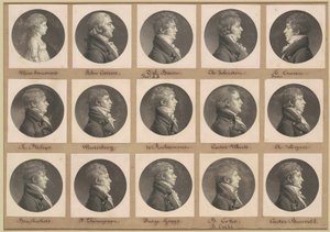 Saint-Mémin samling av porträtt, grupp 30 av Charles B. J. Févret de Saint Mémin