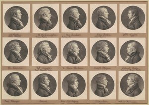 Saint-Mémin samling av porträtt, grupp 32 av Charles B. J. Févret de Saint Mémin