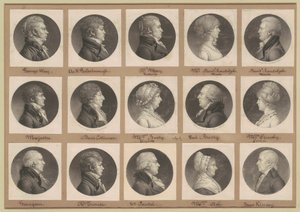 Saint-Mémin samling av porträtt, grupp 36 av Charles B. J. Févret de Saint Mémin