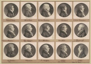 Saint-Mémin samling av porträtt, grupp 37 av Charles B. J. Févret de Saint Mémin