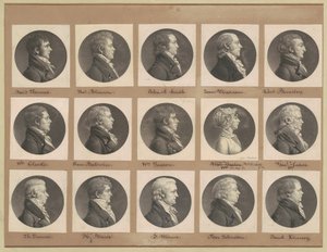 Saint-Mémin samling av porträtt, grupp 38 av Charles B. J. Févret de Saint Mémin