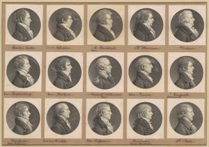 Saint-Mémin samling av porträtt, grupp 39 av Charles B. J. Févret de Saint Mémin