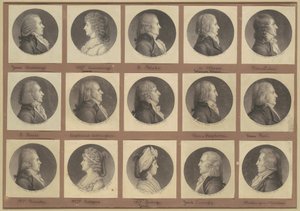 Saint-Mémin samling av porträtt, grupp 3 av Charles B. J. Févret de Saint Mémin