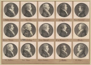 Saint-Mémin samling av porträtt, grupp 40 av Charles B. J. Févret de Saint Mémin
